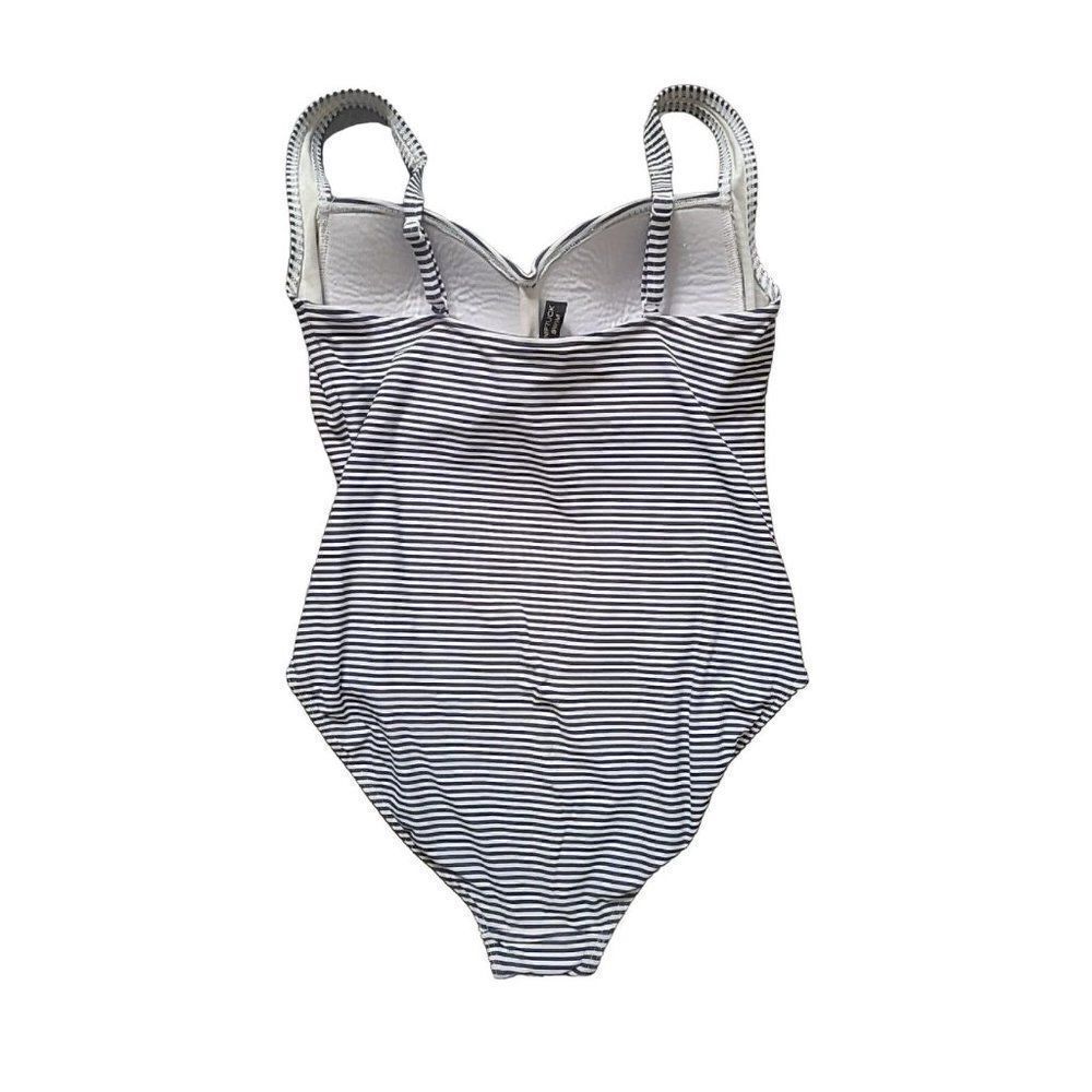 Nip Tuck Shaping Slimming High-Cut Striped One-Pi… - image 3